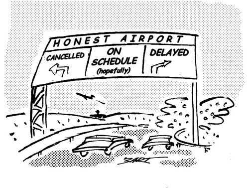 Honest Airport: Cancelled, On Schedule, Delayed.