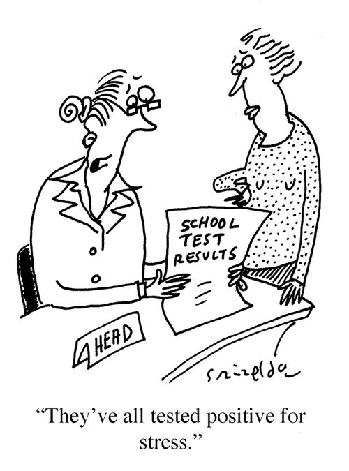 'They've all tested positive for stress.'