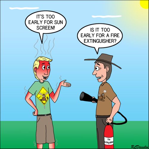 Sun Screen Denial - I Don't burn...