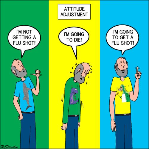Attitude adjustment.