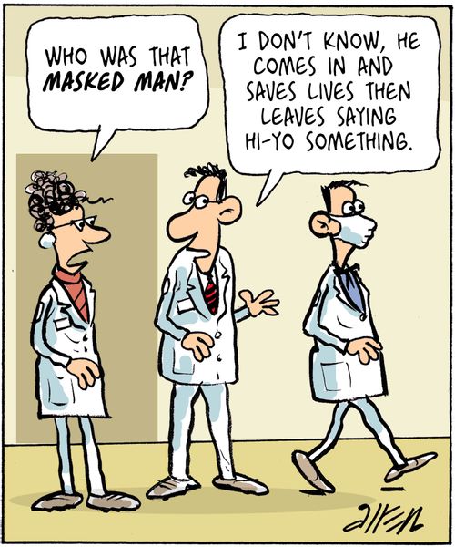 'Who was that masked man?' 