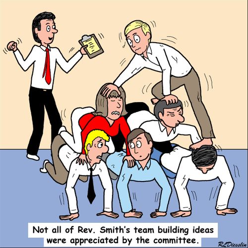 Not all of Rev. Smith's team building ideas were appreciated by the committee.