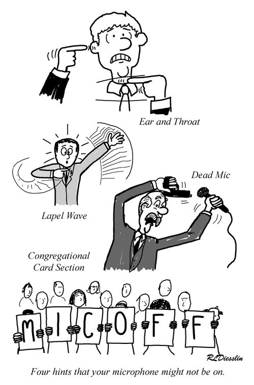 Four hints that your microphone might not be on.