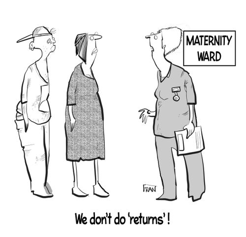 "We don't do 'returns'!"