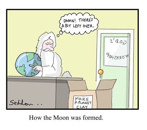 How the Moon was formed.