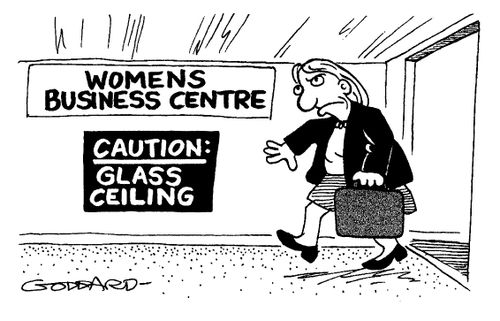 'Women's Business Centre' 'Caution-glass ceiling'