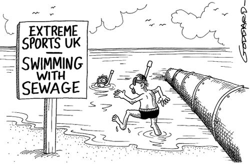 Extreme sports UK - swimming with sewage.