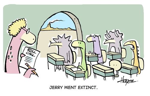 Jerry went extinct.