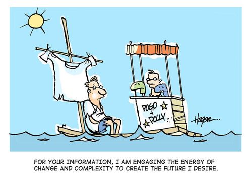 'For your information, I am engaging the energy of change and complexity to create the future I desire.'