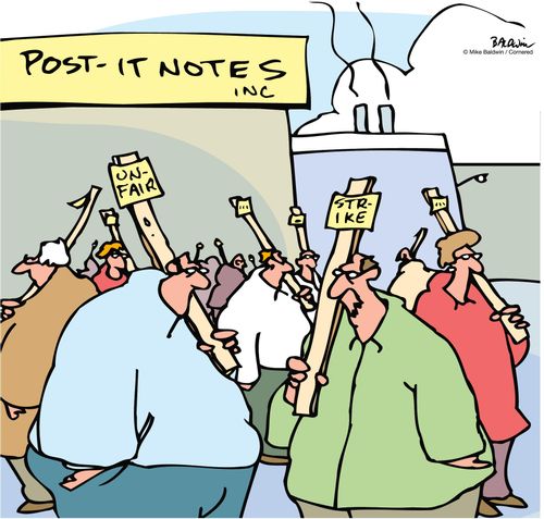 Post-it Notes Strike.