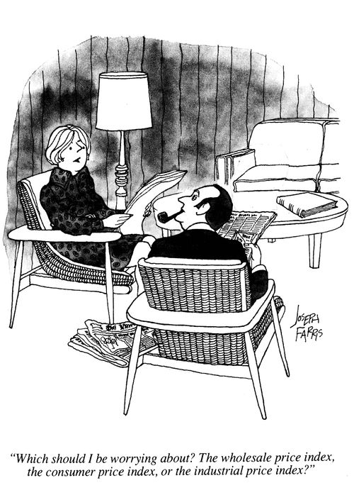 'What should I be worrying about?  The wholesale price index, the consumer price index, or the industrial price index?'