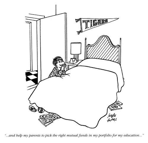 '...and help my parents to pick the right mutual funds in my portfolio for my education...'