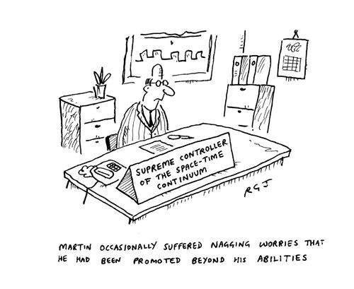 'Martin occasionally suffered nagging worries that he had been promoted beyond his abilities.'