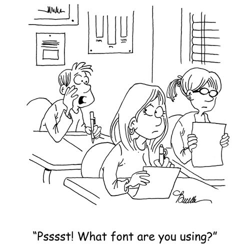 'Psssst! What font are you using?'