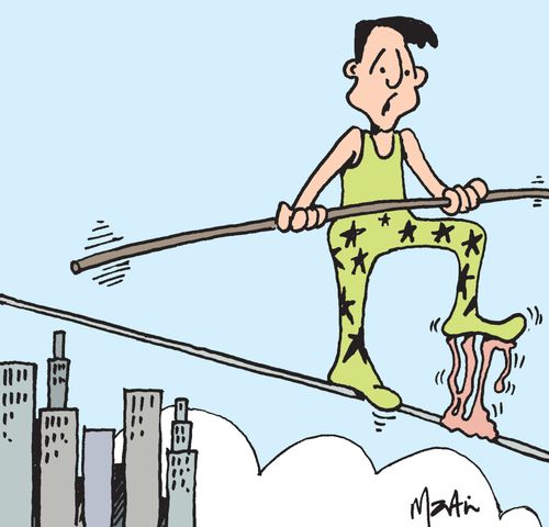 Tight rope walker.