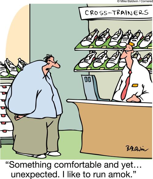 'Something comfortable and yet… unexpected. I like to run amok.'