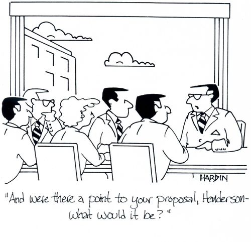 'And were there a point to your proposal, Henderson - What would it be?'