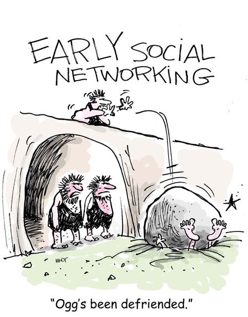 'Ogg's been defriended.'