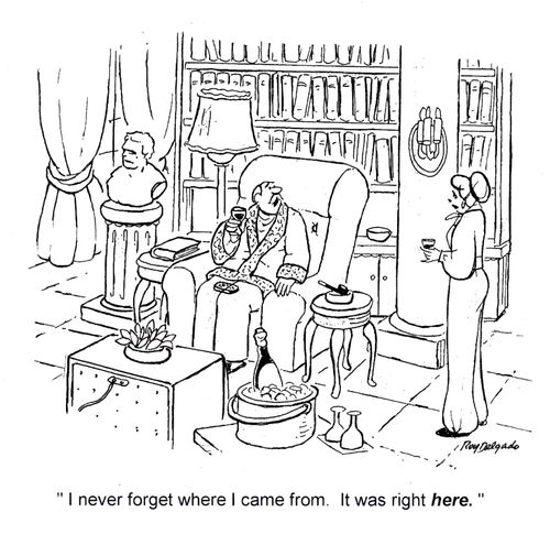 'I never forget where I cam from. It was right here.'
