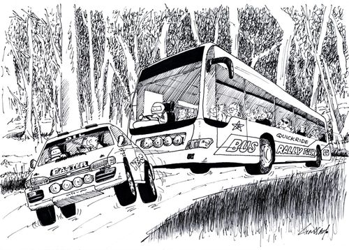 Bus rally tour