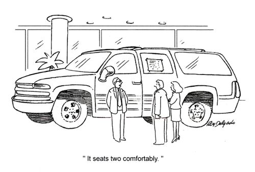 'It seats two comfortably.'