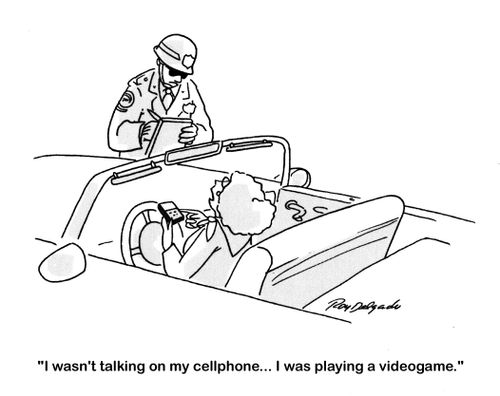 'I wasn't talking on my cellphone. . . I was playing a videogame.'