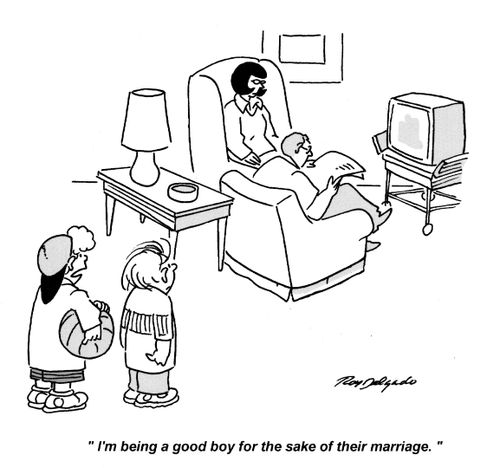 'I'm being a good boy for the sake their marriage.'