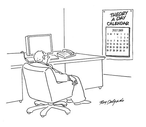 Theory A Day Calendar.