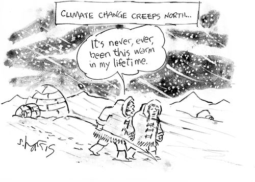 Climate change creeps north.