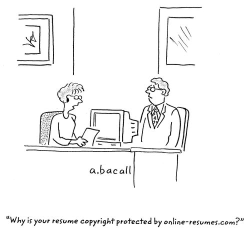 'Why is your resume copyright protected by online-resumes.com?'