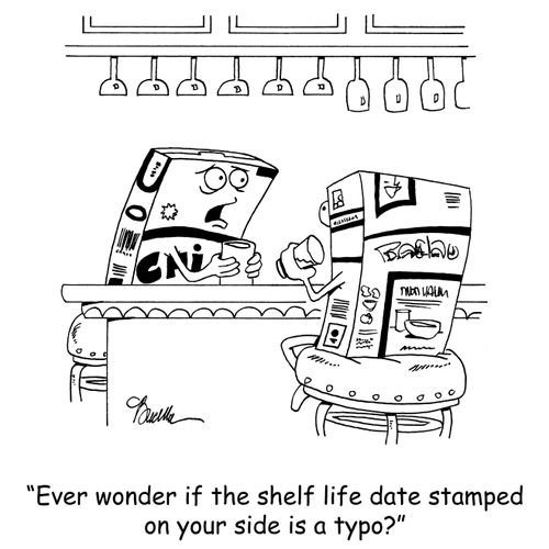 'Ever wonder if the shelf life date stamped on your side is a typo?'