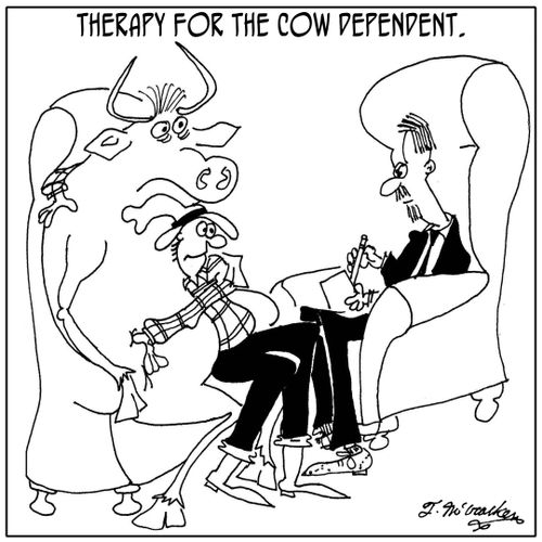 Therapy for the cow dependent