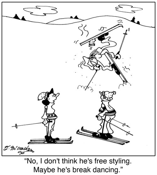 'No, I don't think he's free styling. Maybe he's break dancing.'