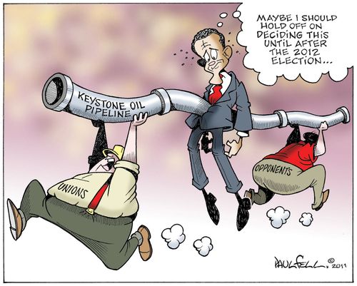 Obama Pipeline Decision: 'Maybe I should hold off deciding this until after the 2012 election...'