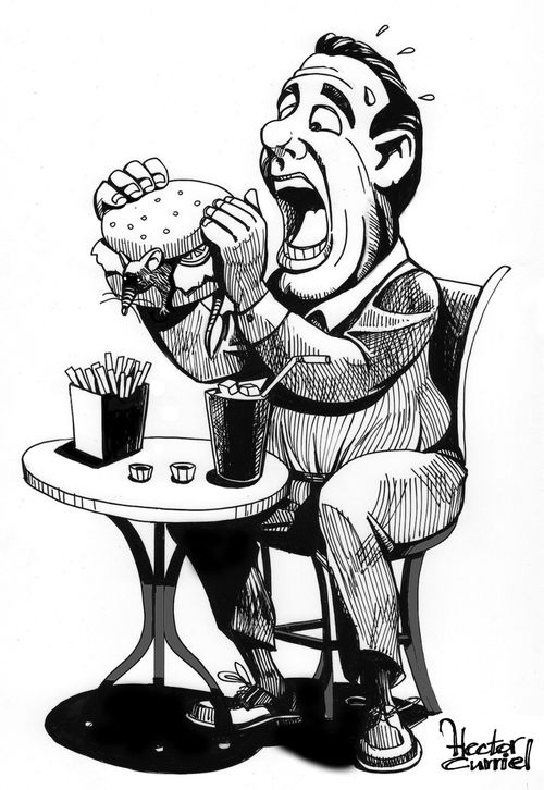 Man finds a rat in his hamburger