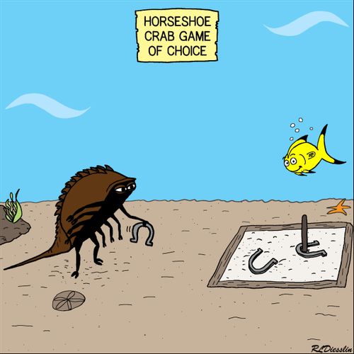 Horseshoe crab game of choice - Horseshoes