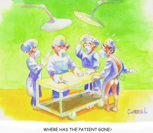 "Where has the patient gone?"