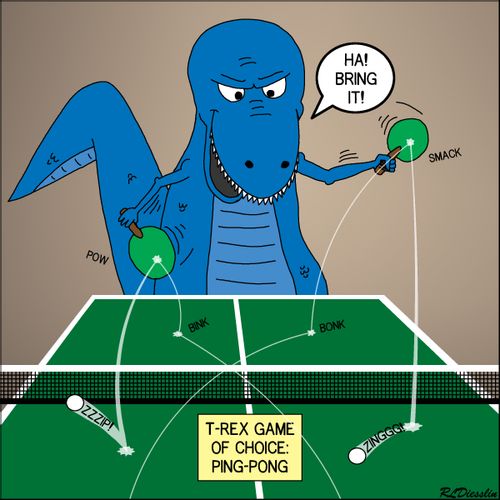 T-Rex Game of Choice - Ping Pong