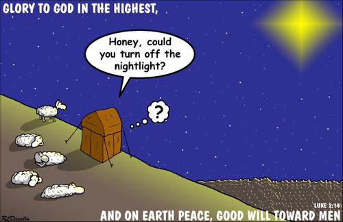 "Honey, could you turn off the nightlight?"
