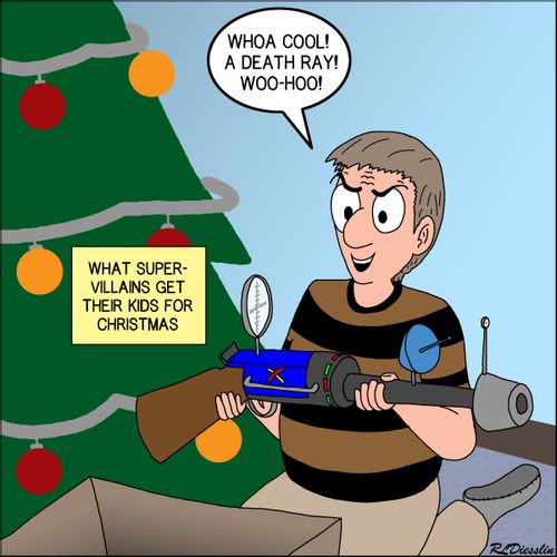 What super-villains get their kids for Christmas.