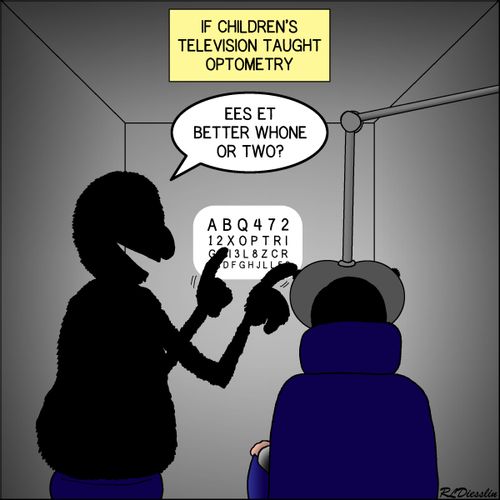 If children's television taught optometry.