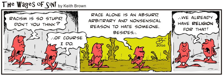 "Race along is an absurd, arbitrary and nonsensical reason to hate someone."
