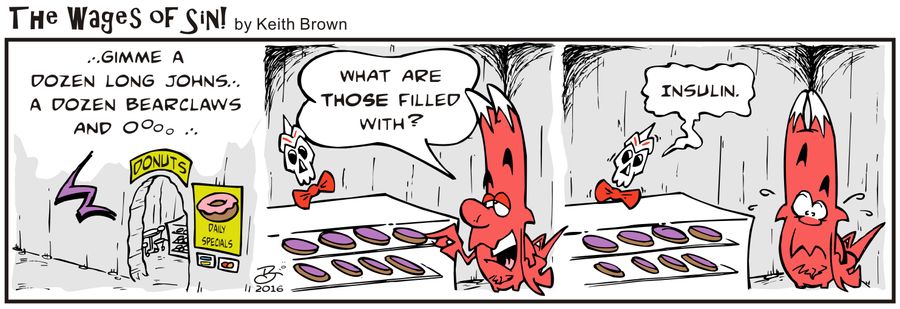 "What are those filled with?" "Insulin."
