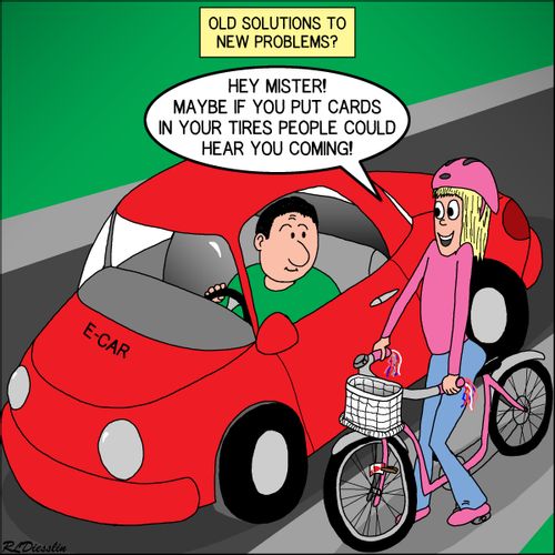 "Hey mister! Maybe if you put cards in your tires people could hear you coming!"