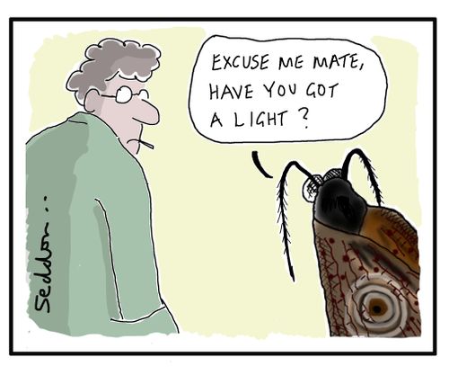 "Excuse me mate, have you got a light?"