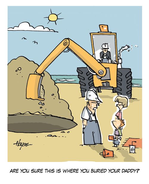 'Are you sure this is where you buried your Daddy?'