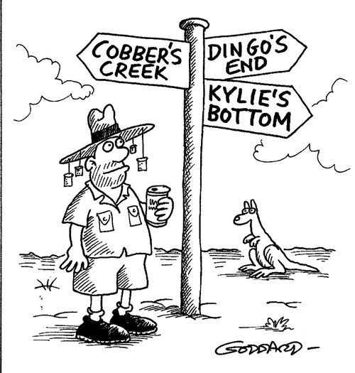 Signpost In The Bush
