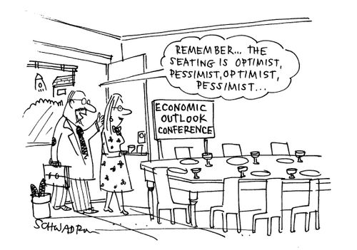 Economic Outlook Conference - 'Remember the seating is optimist, pessimist, optimist,...'