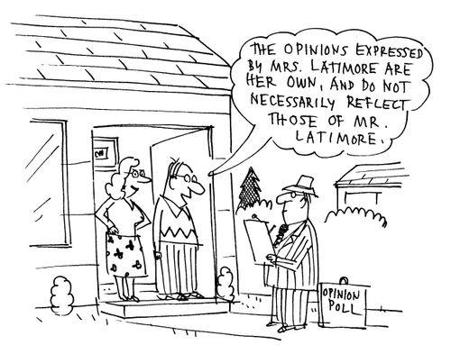 'The opinions expressed by Mrs Latimore are her own, and do not necessarily reflect those of Mr Latimore.'