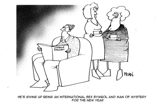 He's giving up being an international sex symbol and man of mystery for the New Year.